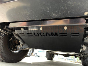 OCAM 2pce Steel Bash Plates For Toyota Landcruiser 200 Series 4mm Black