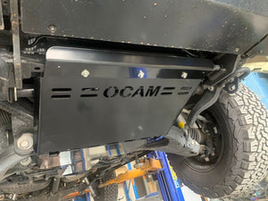 OCAM 2pce Steel Bash Plates For Toyota Landcruiser 200 Series 4mm RED