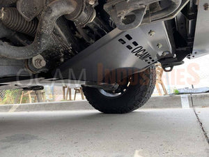 OCAM 3pce Steel Bash Plates For Toyota Landcruiser 200 Series 4mm Black