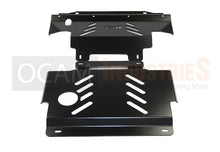 Load image into Gallery viewer, OCAM 2pce Steel Bash Plates For Nissan Navara D40 2011-15, 4mm Black, 445 x 480mm

