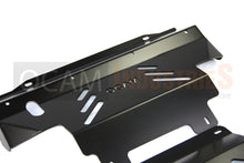 Load image into Gallery viewer, OCAM 2pce Steel Bash Plates For Nissan Navara D40 2011-15, 4mm Black, 445 x 480mm
