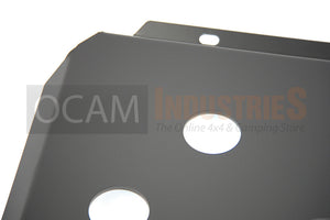 OCAM Steel Bash Plates for Mazda BT-50 11/2011-08/2020, 4mm Steel, Silver BT50
