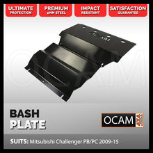 Load image into Gallery viewer, OCAM Steel Bash Plates For Mitsubishi Challenger PB PC 2009-15, Steel 4mm Black
