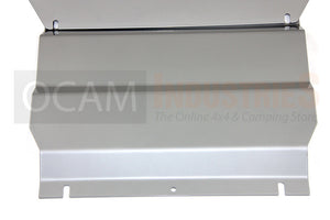 OCAM Steel Bash Plates For Mitsubishi Challenger PB PC 2009-15, Steel 4mm Silver