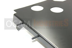 OCAM Steel Bash Plates For Nissan Navara D22 - 4mm Steel Silver