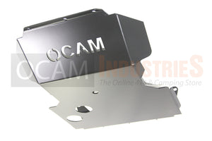OCAM Steel Bash Plates For Nissan Navara D22 - 4mm Steel Silver