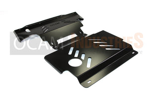OCAM Steel Bash Plates For Nissan Navara D40 2005-12 4mm Black (430 x 460mm)