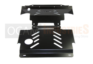 OCAM Steel Bash Plates For Nissan Navara D40 2005-12 4mm Black (430 x 460mm)