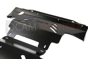 OCAM Steel Bash Plates For Nissan Navara D40 2005-12 4mm Black (430 x 460mm)