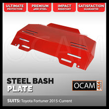 Load image into Gallery viewer, OCAM Steel Bash Plate For Toyota Fortuner 2015-Current 4mm - Steel Red 1 Piece
