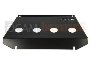 OCAM Steel Bash Plates for Mitsubishi Triton MQ MR 05/2015-2023, 4mm-RED 2nd style