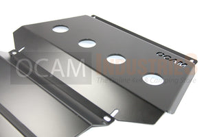 OCAM Steel Bash Plates for Mitsubishi Triton MQ MR 05/2015-2023, 4mm-Silver 2nd style