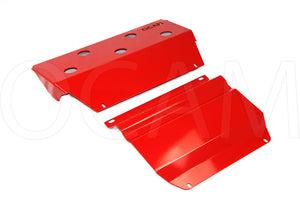 OCAM Steel Bash Plates For Mitsubishi Triton ML MN 2006-04/2015, 4mm-RED #2