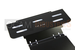 OCAM Steel Bash Plates for Nissan Navara NP300 07/2015-02/2021, 4mm BLACK
