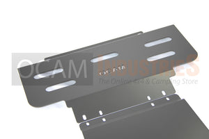 OCAM Steel Bash Plates for Nissan Navara NP300 07/2015-02/2021, 4mm Silver
