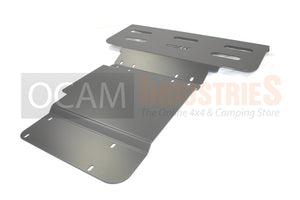 OCAM Steel Bash Plates for Nissan Navara NP300 07/2015-02/2021, 4mm Silver