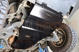 OCAM 3-pce Steel Bash Plates For Toyota Prado 150 Series 2009-Current 4mm Black