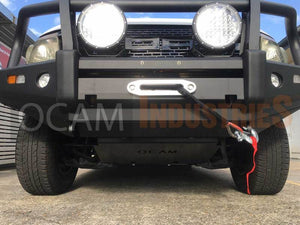 OCAM Steel Bash Plates for Ford Ranger PX PXMKII PXMKIII 2011-06/2022, 4mm Steel Red (2nd style)