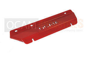 OCAM Steel Bash Plate For Toyota Hilux N80 2015-Current, 4mm - Steel Red