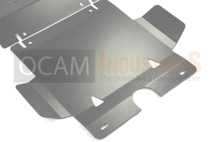 OCAM Steel Bash Plates For Toyota Hilux N70 2005-15 4mm, Silver 2 piece