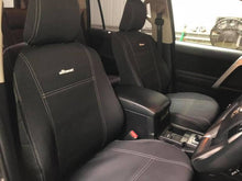 Load image into Gallery viewer, First &amp; Second Row Wetseat Neoprene Seat, Headrest &amp; Console Covers Bundle for Toyota Prado 150 Series GXL 11/2009-05/2021, Black With Black Stitching
