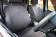 Load image into Gallery viewer, Second Row Wetseat Neoprene Seat &amp; Headrest Covers for Toyota Landcruiser 76 Series 10/1999-Current, Mid Grey With Blue Stitching
