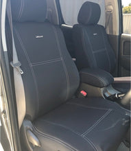Load image into Gallery viewer, Front Row Wetseat Tailored Neoprene Seat Covers for Toyota Hilux N70 SR5 Dual Cab 09/2009-07/2015, Mid Grey With Charcoal Stitching
