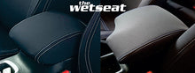 Load image into Gallery viewer, Wetseat Neoprene Seat &amp; Console Covers for Ford Ranger RA XLT/Wildtrak/Sport Dual Cab 07/2022-Current in Black with Orange Stitching

