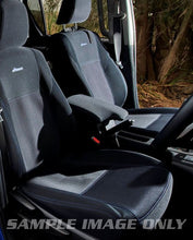 Load image into Gallery viewer, PRE-MADE First Row Wetseat Neoprene Seat &amp; Headrest Covers for Mazda BT-50 07/2011-May 2015, Black With Orange Stitching
