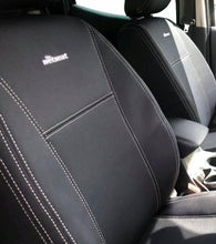 Load image into Gallery viewer, 2nd Row Wetseat Neoprene Seat &amp; Headrest Covers for Ford Ranger PX2 / PX3, 07/2015-11/2020, Mid Grey With White Stitching
