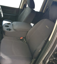 Load image into Gallery viewer, First Row Wetseat Tailored Neoprene Seat Covers for Nissan Navara NP300 01/2018-Current, Mid Grey With White Stitching

