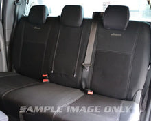 Load image into Gallery viewer, 3rd Row Tailored Wetseat Neoprene Seat &amp; Headrest Covers for Nissan Patrol Y62, (ST-L, Ti) 12/2012-Current, Black With Blue Stitching
