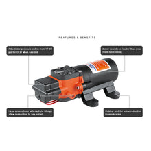 Load image into Gallery viewer, SEAFLO 21 Series DC Diaphragm Water Pump 12V 3.8LPM 40PSI
