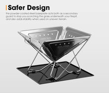 Load image into Gallery viewer, Portable Fire Pit Large Size Folding Stainless Stell BBQ Grill Outdoor
