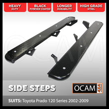 Load image into Gallery viewer, Side Steps for Toyota Prado 120 Series 2002-2009 Heavy Duty 4WD 4X4
