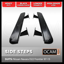 Load image into Gallery viewer, OCAM Steel Side Steps for Nissan Navara D22, 1997-15
