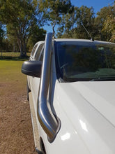 Load image into Gallery viewer, 4" Stainless Steel Snorkel Brushed To Suit Ford Ranger PX PXMKII PXMKIII &amp; Mazda BT-50 BT50 Round Airbox
