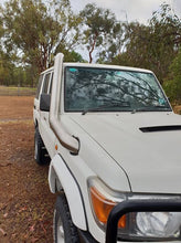 Load image into Gallery viewer, 4" Stainless Steel Snorkel Brushed To Suit V8 79/78/76 Landcruiser
