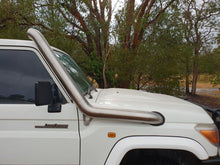 Load image into Gallery viewer, 4" Stainless Steel Snorkel Brushed To Suit V8 79/78/76 Landcruiser
