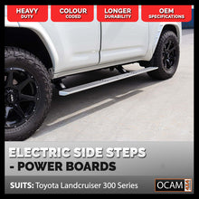 Load image into Gallery viewer, OCAM Power Boards Electric Side Steps for Toyota Landcruiser 300 Series, 2021-Current
