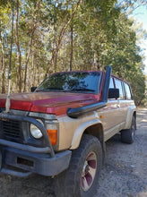 Load image into Gallery viewer, 4" Stainless Steel Snorkel Satin Black Powdercoat To Suit Nissan GQ Patrol
