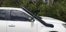 Load image into Gallery viewer, Stainless Steel Snorkel Powdercoat Black 4" To Suit Nissan Navara NP300 with Universal Washer Bottle
