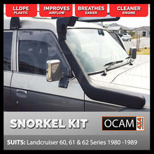 Load image into Gallery viewer, Snorkel Kit for TOYOTA LANDCRUISER 60, 61 &amp; 62 Series 01/1980-12/1989 4X4 4WD
