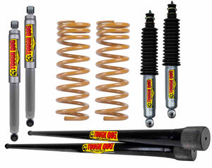 Tough Dog Lift Kit for Toyota LC100 DIESEL, (IFS Front), Front: No Bullbar/Alloy Bullbar, Shocks: 40mm Adjustable, Rear: Medium 300Kgs+ Constant