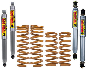 2" Tough Dog Lift Kit for Nissan GU Patrol Y61 04/2000-Onwards, Front: No Bullbar/Alloy Bull Bar Shocks: 41mm Foam Cell, Rear: Medium 300Kgs+ Constant