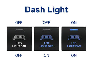 SPOT LIGHTS SWITCH for Toyota Landcruiser 300 Series, Prado 150s, Hiace & RAV-4 New Switch Blue ON-OFF