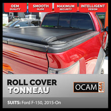 Load image into Gallery viewer, Retractable Tonneau Roll Cover For Ford F-150, 5.5' 2015-Current, Electric Roller Shutter, F150
