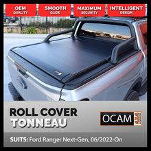 Load image into Gallery viewer, Retractable Electric Tonneau Cover Roller Shutter For Ford Ranger Next-Gen, 07/2022+, XL, XLS, XLT, Raptor, Dual Cab
