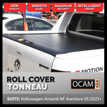 Load image into Gallery viewer, Retractable Tonneau Roll Cover For Volkswagen Amarok 05/2023+ NF Aventura, Dual Cab, Manual Roller Shutter, With Sailplane

