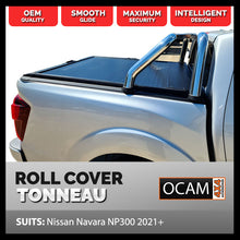 Load image into Gallery viewer, Retractable Tonneau Roll Cover for Nissan Navara NP300 03/2021+, Dual Cab, Manual Roller Shutter
